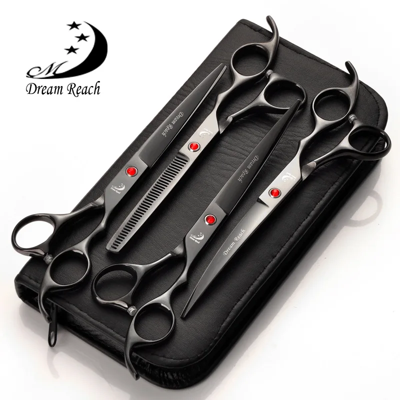 Dream Reach Pet Grooming Scissors Set 7 In. Professional Japan 440C Dog Shears Hair Cutting +Curved+ Thinning Scissors
Dream Reach Pet Grooming Scissors Set 7 In. Professional Japan 440C Dog Shears Hair Cutting +Curved+ Thinning Scissors