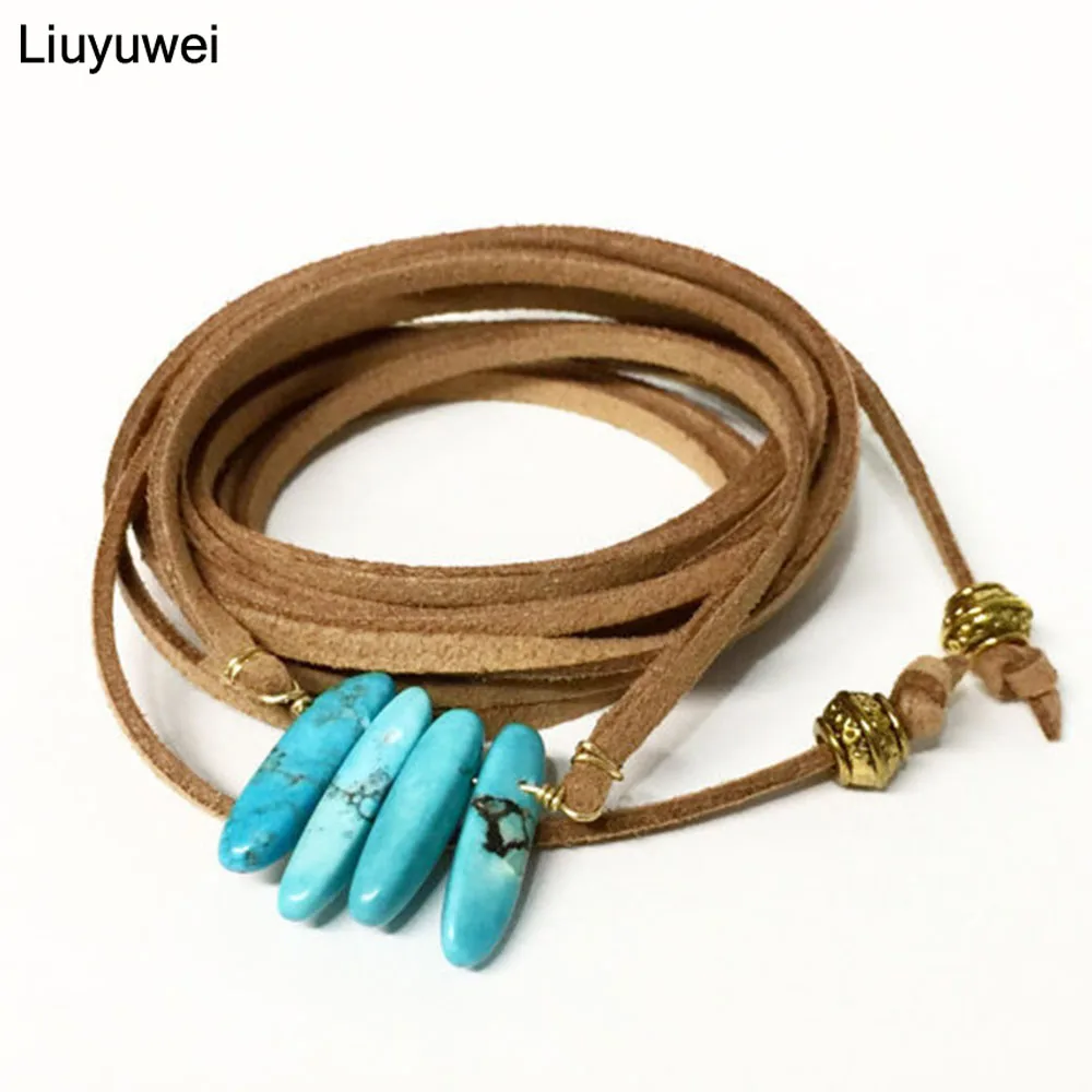 Liuyuwei Boho Long Brown Velvet Leather Chokers Necklace for Women Natural Stone Pendant Maxi Neckalce Jewelry Gift YWLDF252
Liuyuwei Boho Long Brown Velvet Leather Chokers Necklace for Women Natural Stone Pendant Maxi Neckalce Jewelry Gift YWLDF252