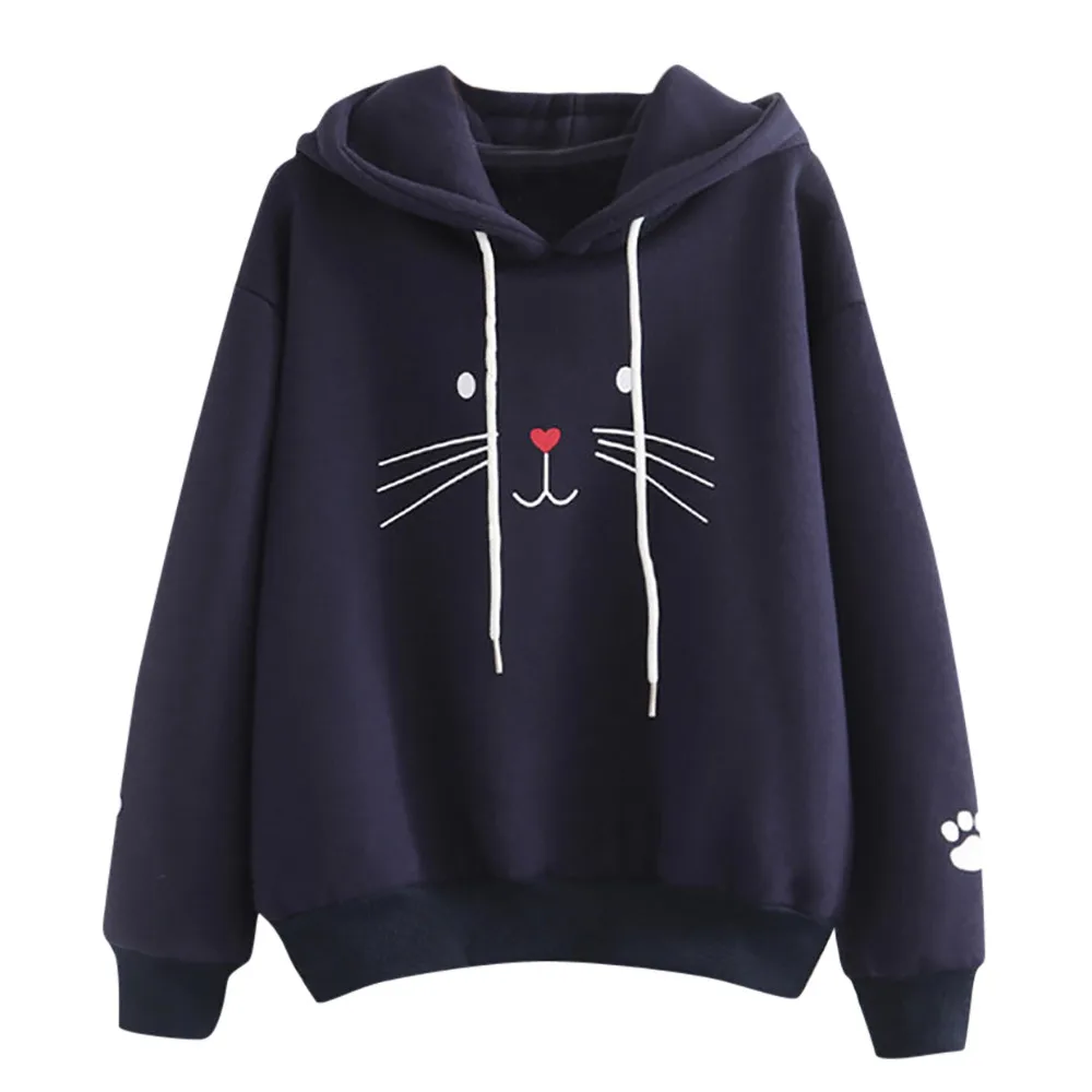 Lovely Cat Print Hoodies Women Autumn Sweatshirt Women Warm autumn Long Sleeve Sweatshirts Hoodie Sudadera mujer
Lovely Cat Print Hoodies Women Autumn Sweatshirt Women Warm autumn Long Sleeve Sweatshirts Hoodie Sudadera mujer