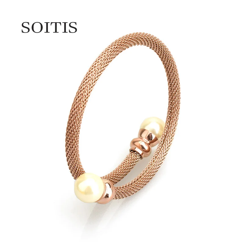 SOITIS Fashion Design Women Bracelets Bangle New Style Spiral Rose Gold Adjustable Bead Decoration Popular New Bracelet Bangles
SOITIS Fashion Design Women Bracelets Bangle New Style Spiral Rose Gold Adjustable Bead Decoration Popular New Bracelet Bangles