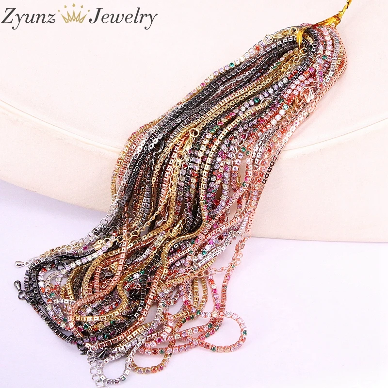 10PCS Rainbow CZ Zircon adjustable Necklace , Micro Pave Cubic Zirconia Jewelry Chain Choker, Women Jewelry
10PCS Rainbow CZ Zircon adjustable Necklace , Micro Pave Cubic Zirconia Jewelry Chain Choker, Women Jewelry