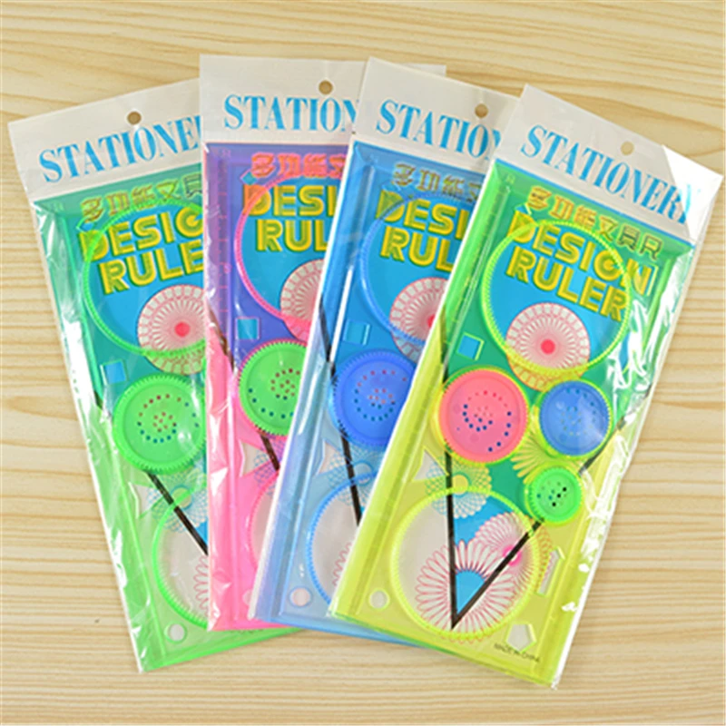 2 PCS Spirograph Multifunctional Geometric Ruler Drafting Tools Stationery Students Office Supplies
2 PCS Spirograph Multifunctional Geometric Ruler Drafting Tools Stationery Students Office Supplies