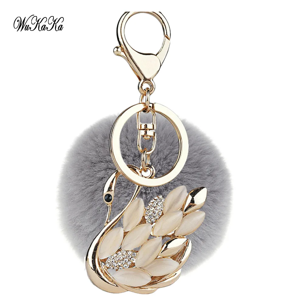 Crystal Swan Bunny Pompom Keychain Fur Hare For Womens Bag Famous Luxury Brand chan Designers Charms Car women accessories
Crystal Swan Bunny Pompom Keychain Fur Hare For Womens Bag Famous Luxury Brand chan Designers Charms Car women accessories