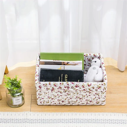 Storage basket fabric woven basket desktop snack remote control storage box woven storage box underwear toy box
Storage basket fabric woven basket desktop snack remote control storage box woven storage box underwear toy box