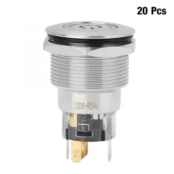 20Pcs BEM-22-11DS 24VDC Self-locking Flat Ring Head Swithc with Power Supply Label Stainless Steel Button Switch for Household
20Pcs BEM-22-11DS 24VDC Self-locking Flat Ring Head Swithc with Power Supply Label Stainless Steel Button Switch for Household