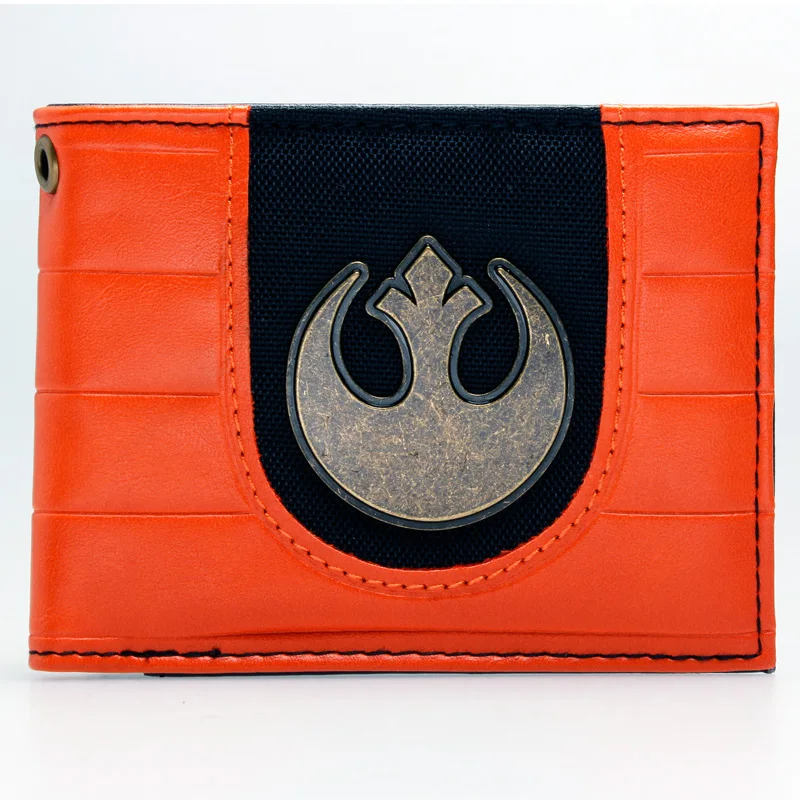 Star Wars Rebel Emblem Logo Mix Material Bi-fold Wallet DFT-1874