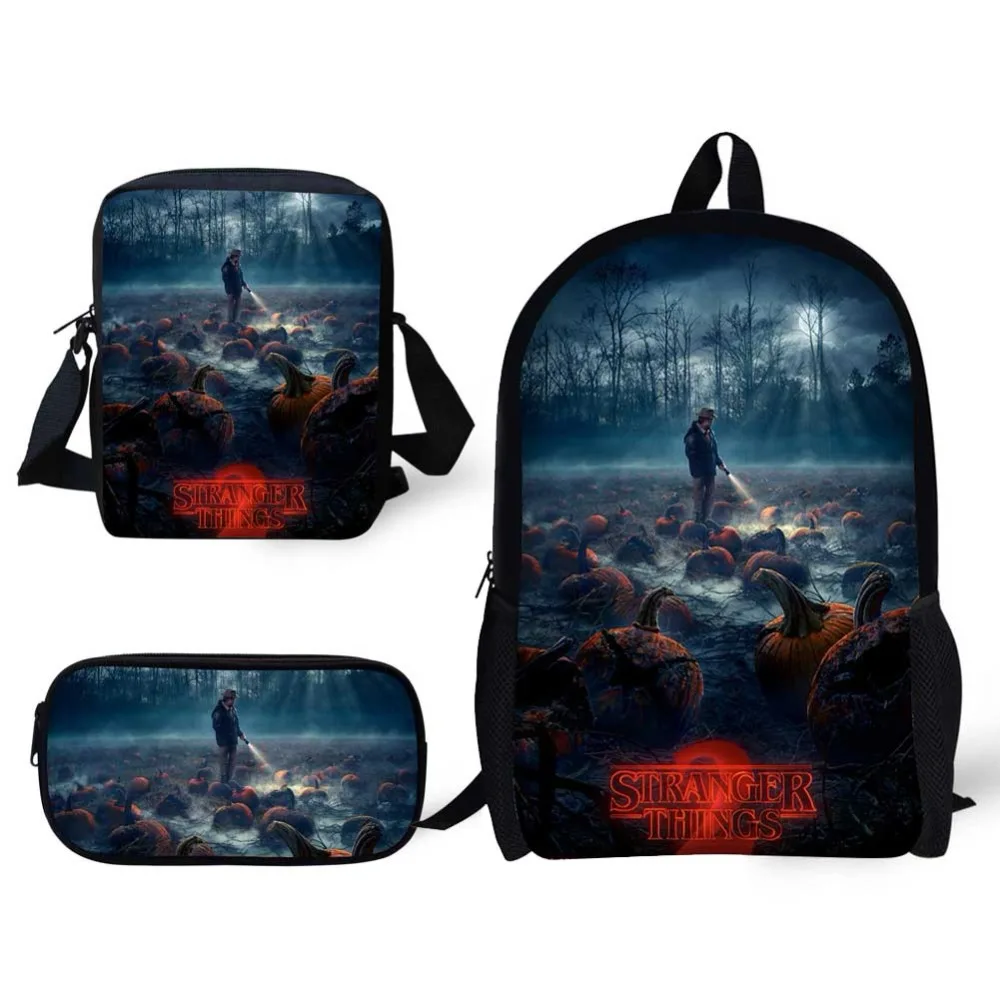 3pcs/lot Stranger Things Backpack Teenage Children School Bags Boy Girls School Backpacks Kids Schoolbag Stranger Student bag
3pcs/lot Stranger Things Backpack Teenage Children School Bags Boy Girls School Backpacks Kids Schoolbag Stranger Student bag
