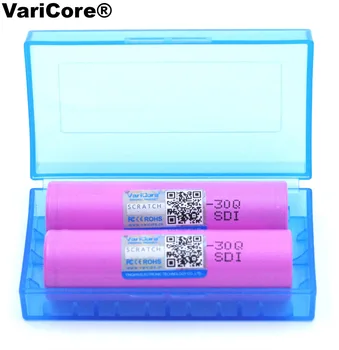 2PCS VariCore New ICR18650 30Q 18650 3000mAh lithium Rechargeable battery For E-cigarette Batteries +Storage box
2PCS VariCore New ICR18650 30Q 18650 3000mAh lithium Rechargeable battery For E-cigarette Batteries +Storage box