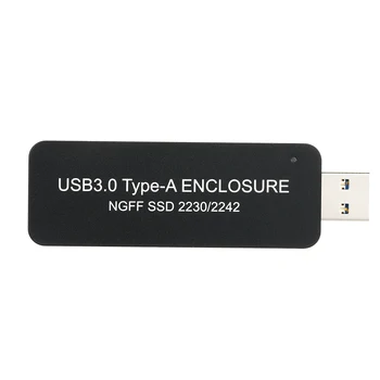 NGFF/M.2 SSD to USB 3.0 Type-A Portable Hard Drive Retractable External Enclosure Case
NGFF/M.2 SSD to USB 3.0 Type-A Portable Hard Drive Retractable External Enclosure Case