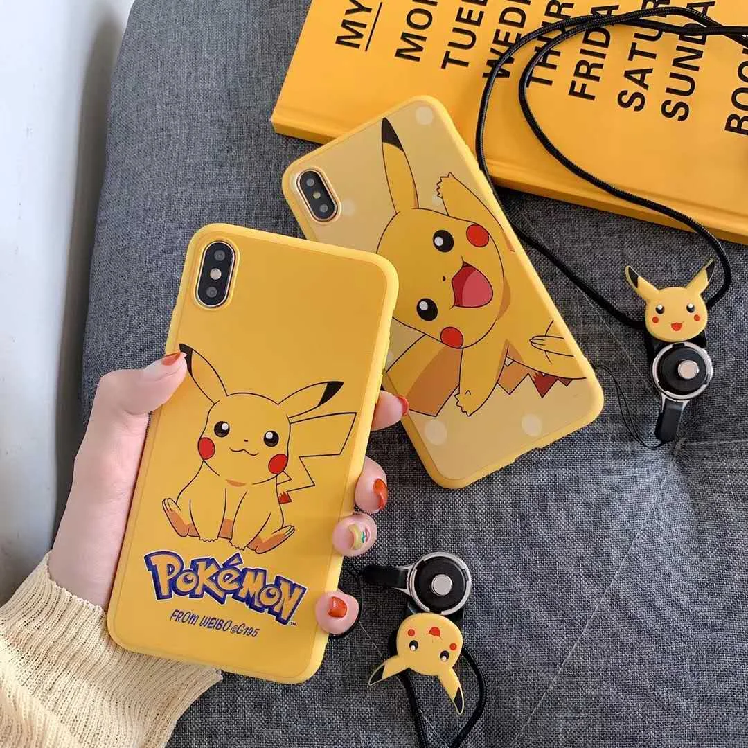 Cute Elf cartoon Pikachus double layer Embossed phone case for iphone 6 6s 7 8 plus x xs max xr soft shell + with lanyard cover
Cute Elf cartoon Pikachus double layer Embossed phone case for iphone 6 6s 7 8 plus x xs max xr soft shell + with lanyard cover