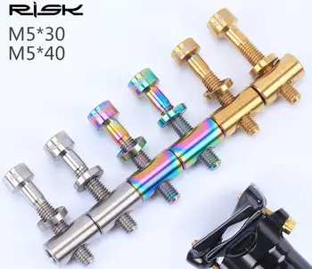 8pcs M5x30/40mm Ultralight Seatpost Titanium Screw Bolts Mountain Bike Seat Tube Ti Bolts
8pcs M5x30/40mm Ultralight Seatpost Titanium Screw Bolts Mountain Bike Seat Tube Ti Bolts