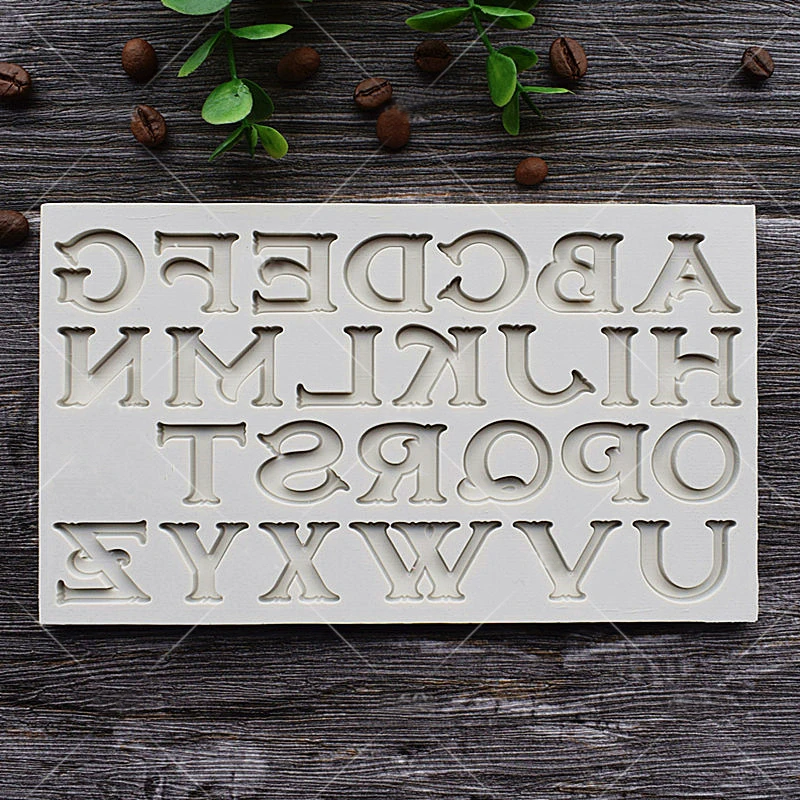 Alphabets Letters Fondant Cake Mold Capital Silicone Cookie Mousse Chocolate Molds DIY Kitchen Baking
Alphabets Letters Fondant Cake Mold Capital Silicone Cookie Mousse Chocolate Molds DIY Kitchen Baking