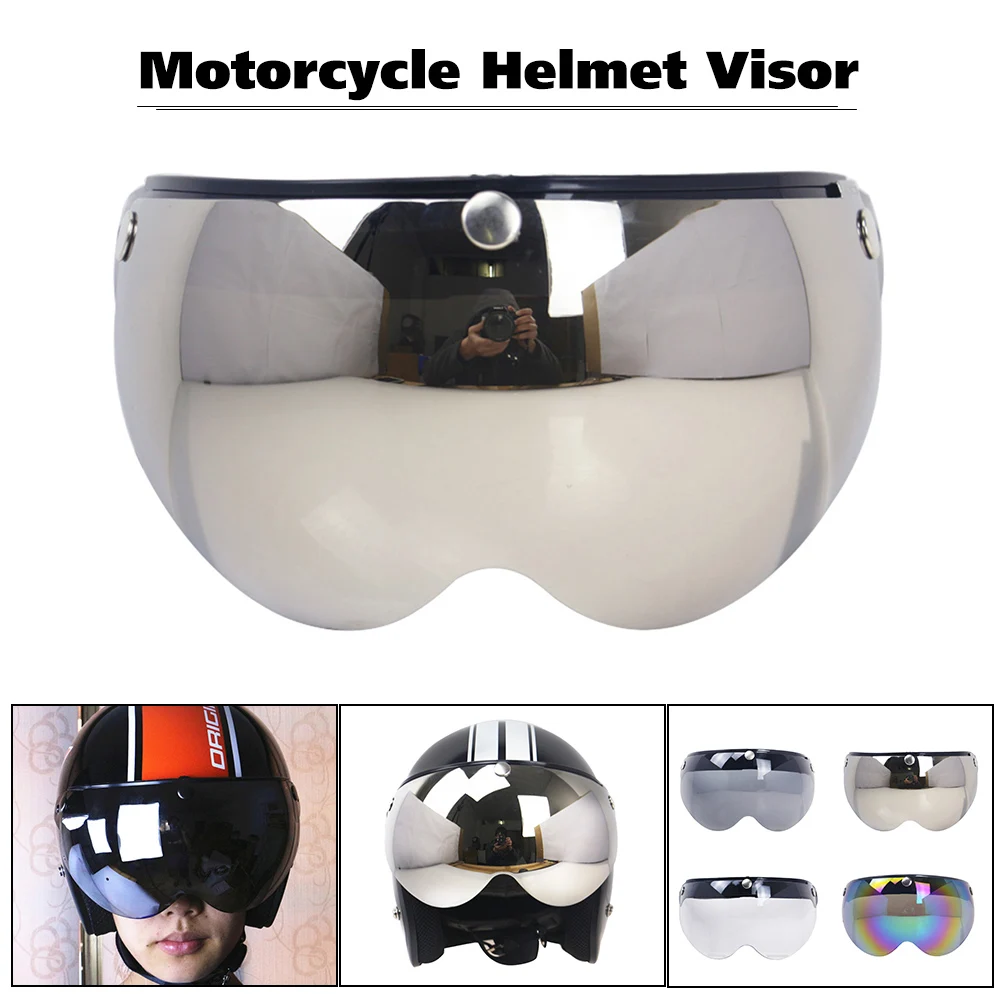 Motorcycle Helmet Shield Parts Motorcycle Helmet Visor Motorbike Windproof 3-Snap Front Flip Up Visor Wind Shield Lens
Motorcycle Helmet Shield Parts Motorcycle Helmet Visor Motorbike Windproof 3-Snap Front Flip Up Visor Wind Shield Lens