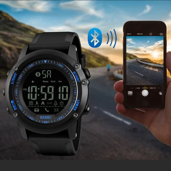 

Sport Smart Watch Men Pedometer Remote Camera Calorie Bluetooth Smartwatch Reminder Digital Men's Watches Relojes SKMEI 2018