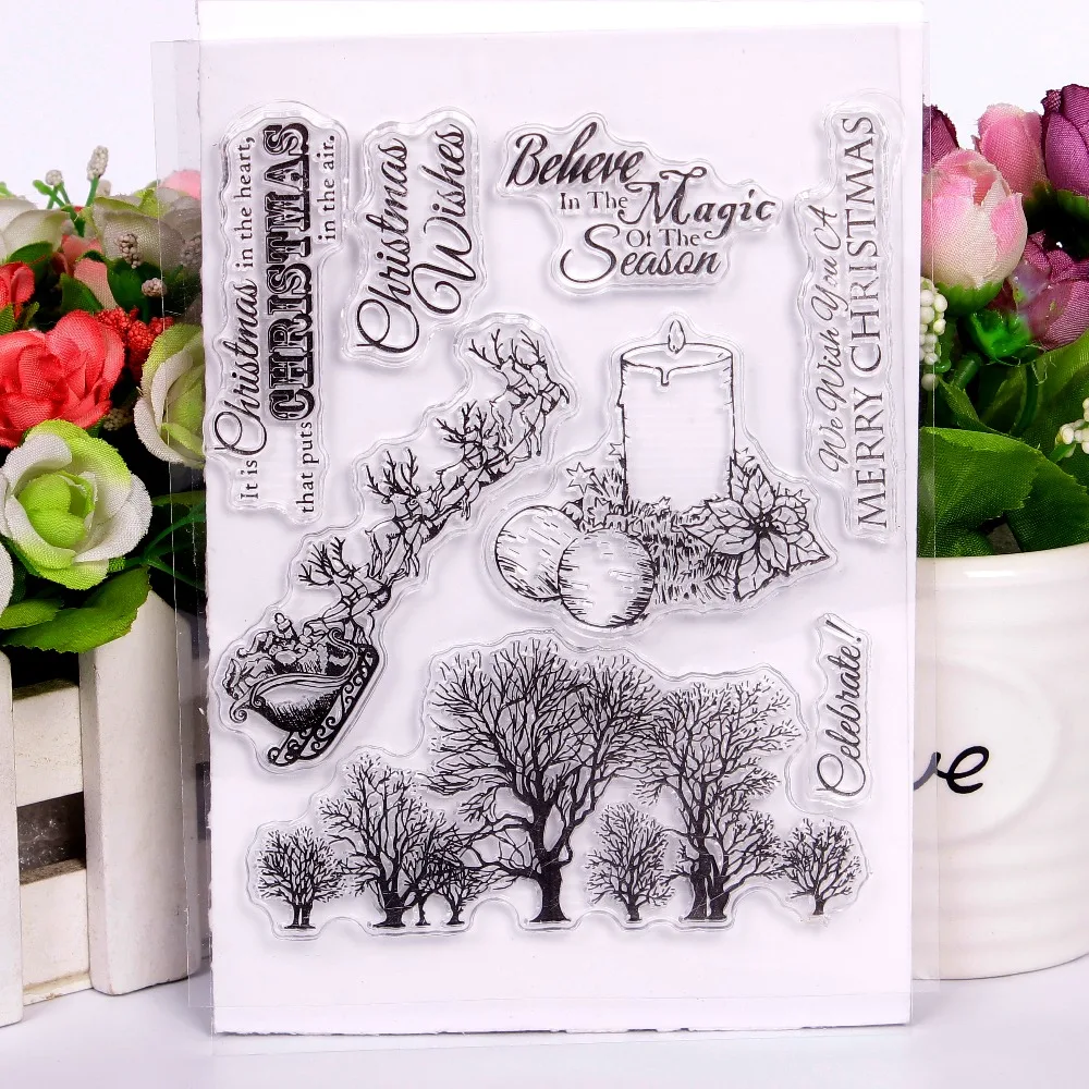 Tree Transparent Clear Stamps for DIY Scrapbooking/Card Making/Kids Christmas Fun Decoration Supplies
Tree Transparent Clear Stamps for DIY Scrapbooking/Card Making/Kids Christmas Fun Decoration Supplies