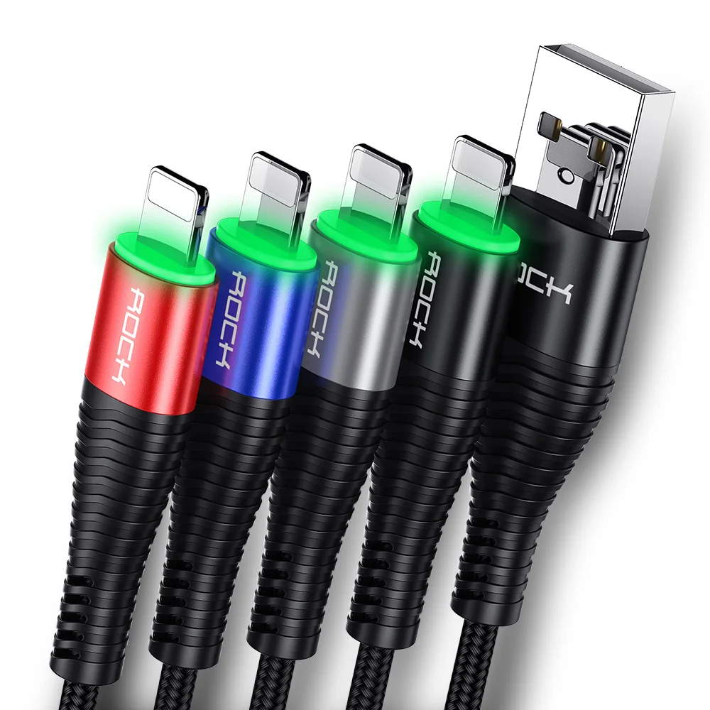 Rock Led 1m 2m Fast Charging Usb Charger Cable for iPhone 5 5s se 6 6s 7 8 Plus usb cable for iPad Usb to lightning Date Cable
Rock Led 1m 2m Fast Charging Usb Charger Cable for iPhone 5 5s se 6 6s 7 8 Plus usb cable for iPad Usb to lightning Date Cable