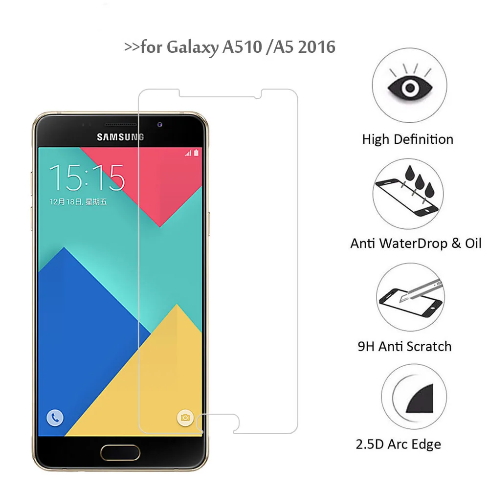 2PCS Phone Glass Film for Samsung Galaxy A5 2017 Tempered Glass on Samsung A5 2016 2015 Screen Protector for Galaxy A510 520
2PCS Phone Glass Film for Samsung Galaxy A5 2017 Tempered Glass on Samsung A5 2016 2015 Screen Protector for Galaxy A510 520
