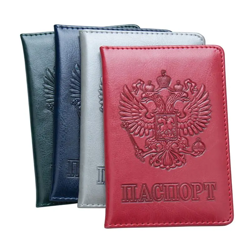 THINKTHENDO Russian Travel Passport Holder Leather Credit Card Case Cover Organizer Protector 14x9.8cm 
THINKTHENDO Russian Travel Passport Holder Leather Credit Card Case Cover Organizer Protector 14x9.8cm