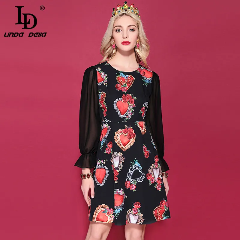 LD LINDA DELLA 2019 Spring Summer Fashion Runway Vintage Dress Women's Long Sleeve Retro Floral Printed Beading Elegant Dress
LD LINDA DELLA 2019 Spring Summer Fashion Runway Vintage Dress Women's Long Sleeve Retro Floral Printed Beading Elegant Dress