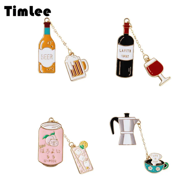 Timlee X155 New Popular Creative Coffee Machine Beer Fruit Juice Red Wine Cup Metal Brooch Fashion Jewelry Wholesale
Timlee X155 New Popular Creative Coffee Machine Beer Fruit Juice Red Wine Cup Metal Brooch Fashion Jewelry Wholesale