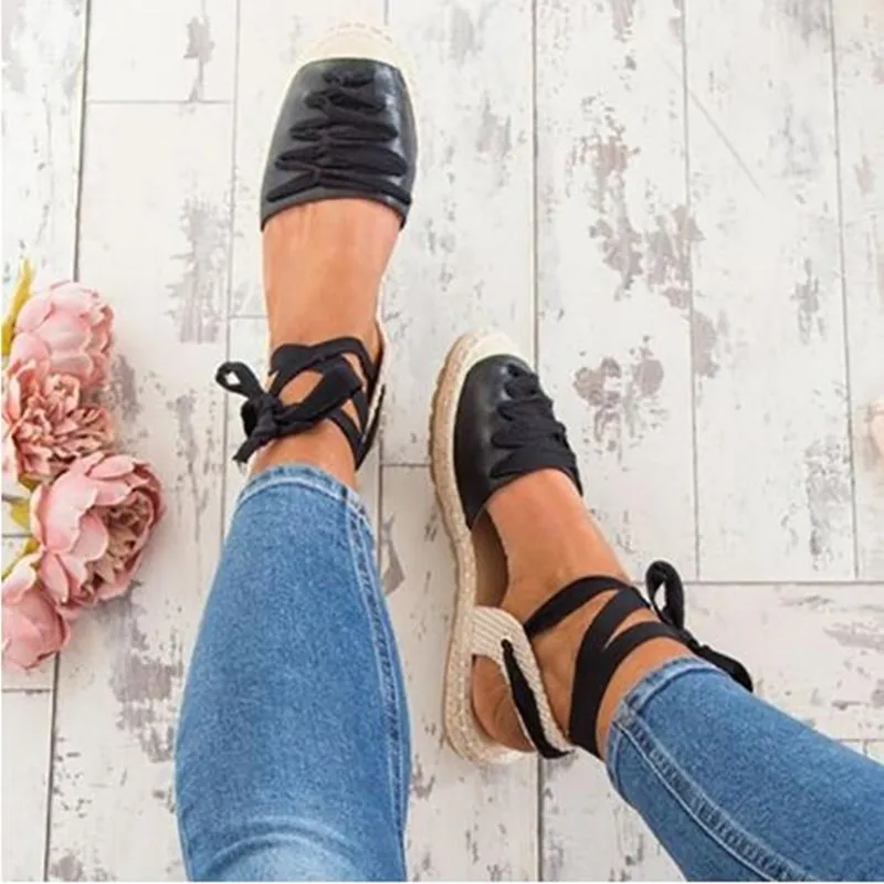 Woman sandals fashion ankle strap lace up female shoes summer closed toe flats casual ladies beach shoes big size 42
Woman sandals fashion ankle strap lace up female shoes summer closed toe flats casual ladies beach shoes big size 42