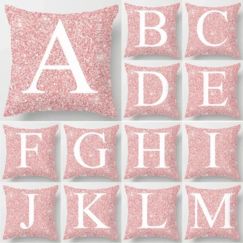 1Pc Pink Letter Decoration Cushion Cover Polyester Throw Pillowcase English Alphabet Home Decorative Pillow Cover 45*45cm 29
1Pc Pink Letter Decoration Cushion Cover Polyester Throw Pillowcase English Alphabet Home Decorative Pillow Cover 45*45cm 29