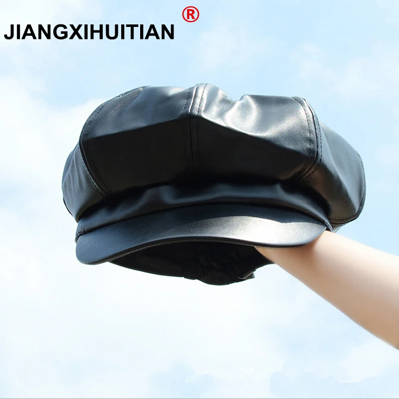 Pu Leather Beret Hat Winter Hats For Women Men Painter Newsboy Cap Male Vintage Beret Female Black Boinas England Style Hat
Pu Leather Beret Hat Winter Hats For Women Men Painter Newsboy Cap Male Vintage Beret Female Black Boinas England Style Hat
