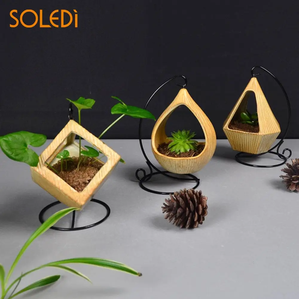 Succulents Vase Retro Geometric Outdoor Plant Hanging Basket Ornament Creative Flower Pot Indoor Desktop Frame Micro Landscape
Succulents Vase Retro Geometric Outdoor Plant Hanging Basket Ornament Creative Flower Pot Indoor Desktop Frame Micro Landscape