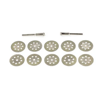 10Pcs Diamond Cutting Discs Rotary Tool Circular Saw Blades Cutting Discs Mandrel for Dremel Cut off 22 /30 mm 
10Pcs Diamond Cutting Discs Rotary Tool Circular Saw Blades Cutting Discs Mandrel for Dremel Cut off 22 /30 mm