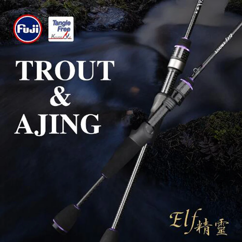 TSURINOYA AJING TROUT Fishing Rod ELF 1.83m 1.88m UL F 2 Section Rod FUJI Guide Accessories Weight 70g Rockfish Lure Weight 1-7g
TSURINOYA AJING TROUT Fishing Rod ELF 1.83m 1.88m UL F 2 Section Rod FUJI Guide Accessories Weight 70g Rockfish Lure Weight 1-7g