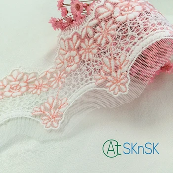 Newest lace 100 yards/ lot 7cm Width pink white Lace Trim african dress lace sewing wedding embroidered lace with multi color
Newest lace 100 yards/ lot 7cm Width pink white Lace Trim african dress lace sewing wedding embroidered lace with multi color