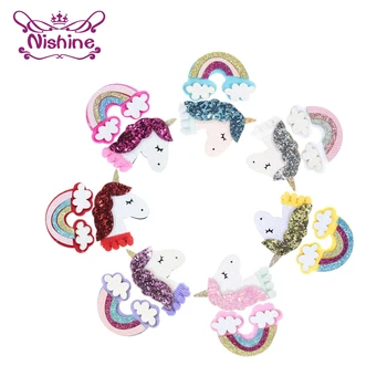 Nishine 20pcs/lot New Felt Unicorn Horns Rainbow Diy Accessories For Girls Hair Clips Headband Headwear Birthday Party Supplies
Nishine 20pcs/lot New Felt Unicorn Horns Rainbow Diy Accessories For Girls Hair Clips Headband Headwear Birthday Party Supplies
