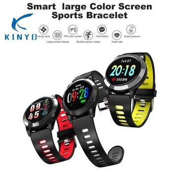 Smart large color screen sports bracelet smart heart rate monitor smart band two-color silicone strap wristband different dial
Smart large color screen sports bracelet smart heart rate monitor smart band two-color silicone strap wristband different dial