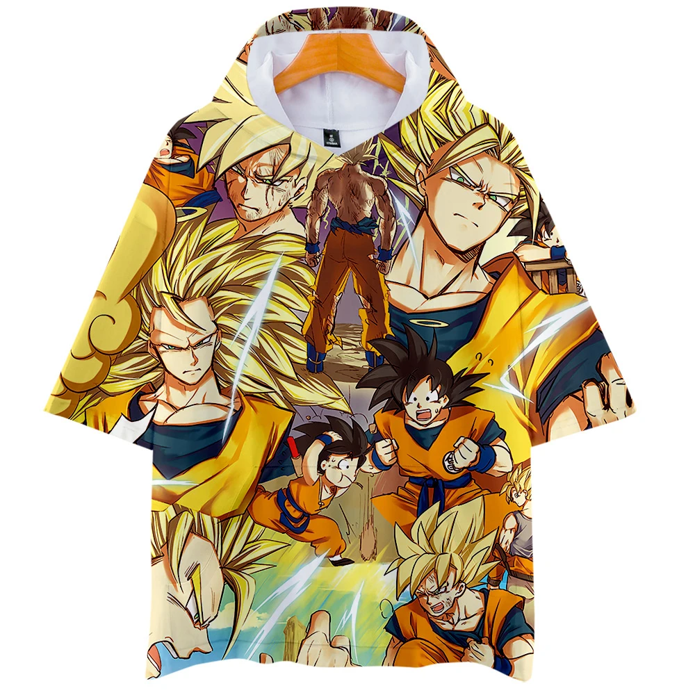 New hooded T-shirt fashion anime 3D DRAGON BALL T-shirt hooded men's women's short-sleeved cartoon print loose 3D men's t-shirt
New hooded T-shirt fashion anime 3D DRAGON BALL T-shirt hooded men's women's short-sleeved cartoon print loose 3D men's t-shirt