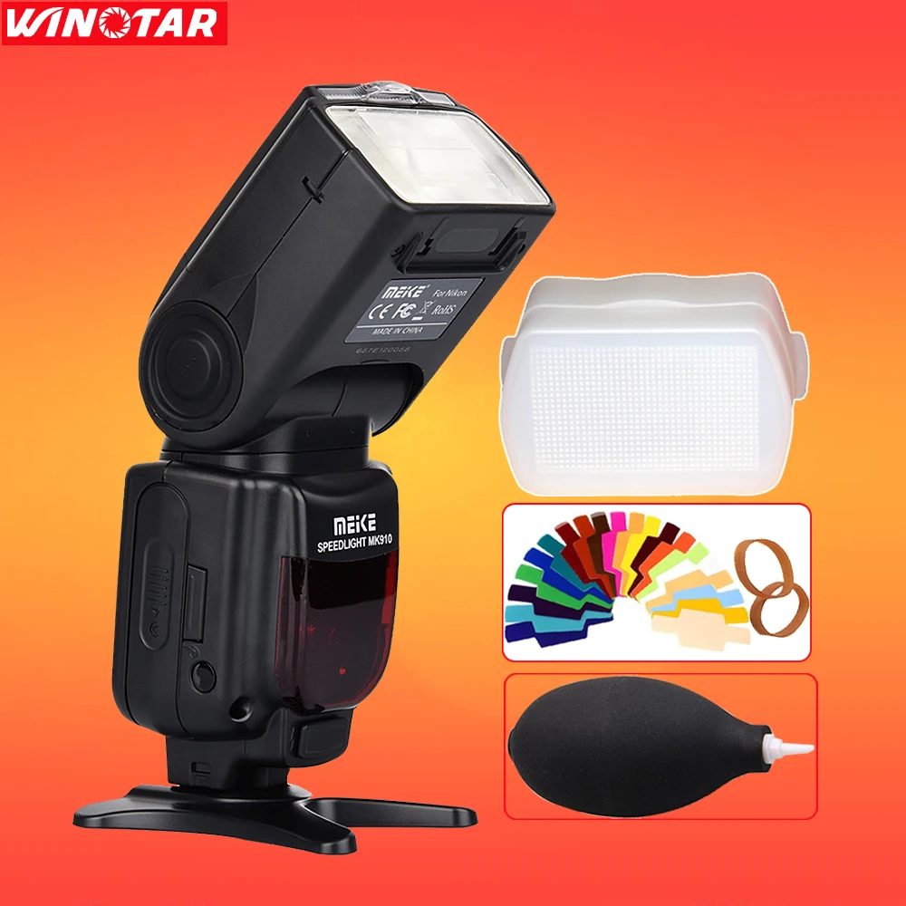 Meike MK-910 MK910 i-TTL 1/8000s HSS Sync Master & Slave Flash Speedlight for Nikon SB-910 SB-900 D7500 D800 D750 D600 DSLR
Meike MK-910 MK910 i-TTL 1/8000s HSS Sync Master & Slave Flash Speedlight for Nikon SB-910 SB-900 D7500 D800 D750 D600 DSLR