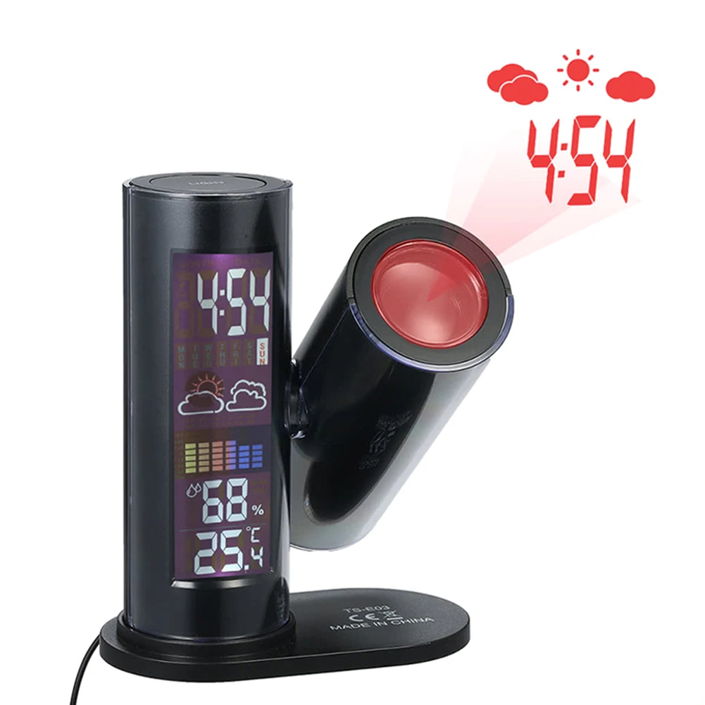 New Hot LCD Projection Digital Thermometer Hygrometer 360 Degree Rotating Clock Bedside
New Hot LCD Projection Digital Thermometer Hygrometer 360 Degree Rotating Clock Bedside