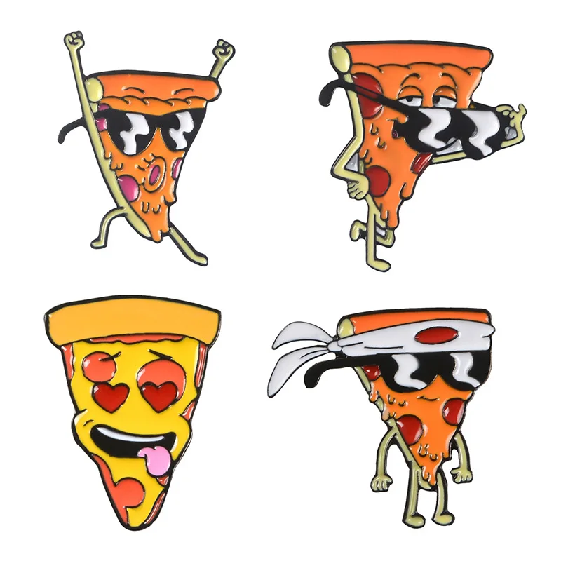 Cartoon Funny Pizza Brooches Fashion Interesting Pizza Expression set Enamel Lapel Pin Friends Women Gift Jewelry
Cartoon Funny Pizza Brooches Fashion Interesting Pizza Expression set Enamel Lapel Pin Friends Women Gift Jewelry