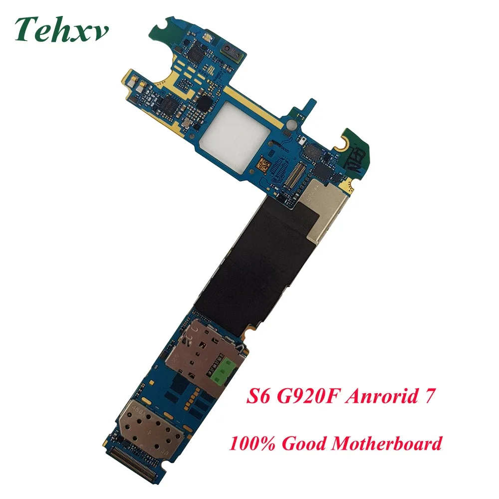 

Tehxv Original Motherboard 32GB For Samsung Galaxy S6 G920F G920I G920V Unlocked Mainboard IMEI Logic Board EU Version