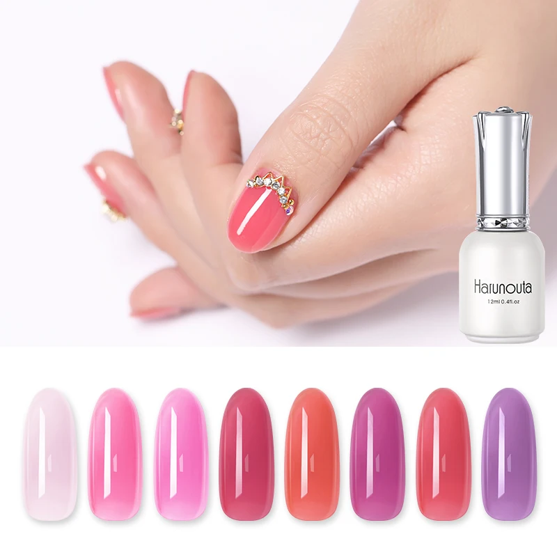 Harunouta 12ml Jelly Gel Polish Pink Purple Semi-transparent Colorful Design Soak Off UV Gel Nail Art Varnish Manicure
Harunouta 12ml Jelly Gel Polish Pink Purple Semi-transparent Colorful Design Soak Off UV Gel Nail Art Varnish Manicure