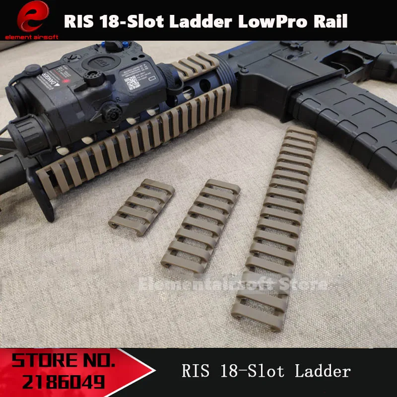 Element Airsoft EX330 Airsoft RIS 18-Slot Ladder LowPro Rail Cover Gun Parts Picatinny Rail Mount Accessories EX330
Element Airsoft EX330 Airsoft RIS 18-Slot Ladder LowPro Rail Cover Gun Parts Picatinny Rail Mount Accessories EX330