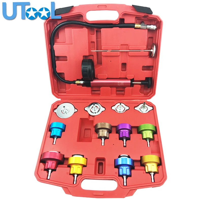 14 Pcs Radiator Pressure Tester Tool Kit Cooling System Testing Tool Vacuum Vehicle Universal Coolant Vacuum Purge
14 Pcs Radiator Pressure Tester Tool Kit Cooling System Testing Tool Vacuum Vehicle Universal Coolant Vacuum Purge