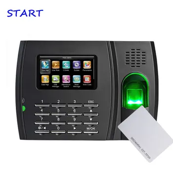 

TFT Screen 125Khz and 13.56Mhz Card reader Fingerprint Sensor Fingerprint Reader Time Recoder Fingerprint Attendance