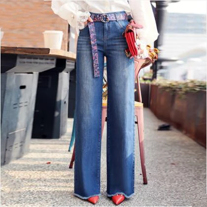 2019 new spring and autumn office lady plus size cotton high waist loose female women girls wide leg pants jeans clothes 79351
2019 new spring and autumn office lady plus size cotton high waist loose female women girls wide leg pants jeans clothes 79351