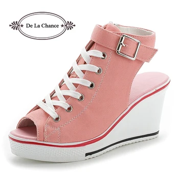 New Ladies Platform Sandals Summer Open Toe Sandals Women's Shoes Slope With Platform Wedge Sandals Pink Black White Red
New Ladies Platform Sandals Summer Open Toe Sandals Women's Shoes Slope With Platform Wedge Sandals Pink Black White Red