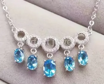Natural blue topaz necklace with pendant Free shipping 925 sterling silver 0.55ct*4pcs,1ct*1pc gems Fine jewelry #BL16030223
Natural blue topaz necklace with pendant Free shipping 925 sterling silver 0.55ct*4pcs,1ct*1pc gems Fine jewelry #BL16030223