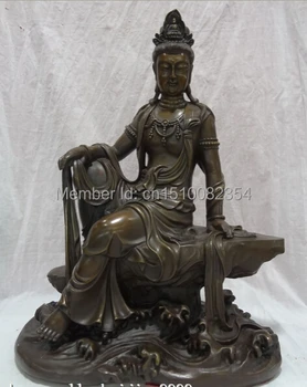 18"Rare Chinese Pure Bronze Buddhist Pray Kwan-Yin GuanYin Buddha Goddess Statue
18"Rare Chinese Pure Bronze Buddhist Pray Kwan-Yin GuanYin Buddha Goddess Statue