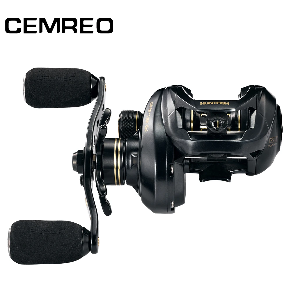 CEMREO Fishing Baitcasting Reel Megnetic Brake Saltwater 8KG Max Drag high speed 7.2:1 fishing reel 13+1BB 12.8g coil graphene
CEMREO Fishing Baitcasting Reel Megnetic Brake Saltwater 8KG Max Drag high speed 7.2:1 fishing reel 13+1BB 12.8g coil graphene