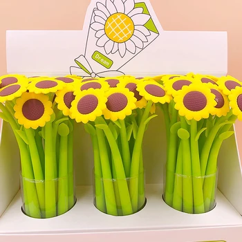 Sunflower Design Gel Pen 0.5MM Neutral Writing Pens for Students gift School Office Supplies Learning Stationery Wholesale
Sunflower Design Gel Pen 0.5MM Neutral Writing Pens for Students gift School Office Supplies Learning Stationery Wholesale