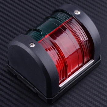 beler 12V 100mA Marine Tungsten Bi-Color Red Green ABS Plastic Housing Navigation Side Light Bow Light Boat Yacht Waterproof
beler 12V 100mA Marine Tungsten Bi-Color Red Green ABS Plastic Housing Navigation Side Light Bow Light Boat Yacht Waterproof