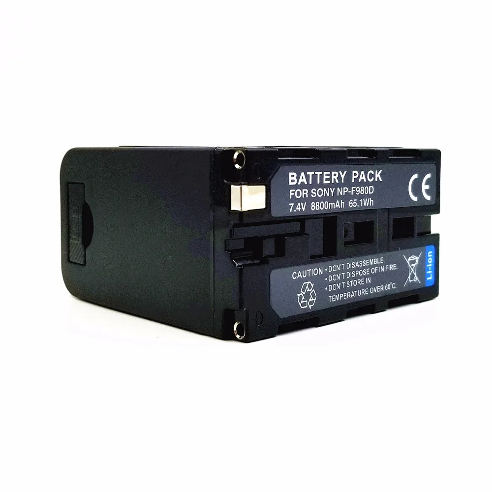 Аккумулятор WHCYonline 8800 мАч NP-F980D NP F980D F970 F960 для SONY MC1500C 190P 198P F950 MC1000C HD1000C V1C Z5C Z7C PD198P 150P